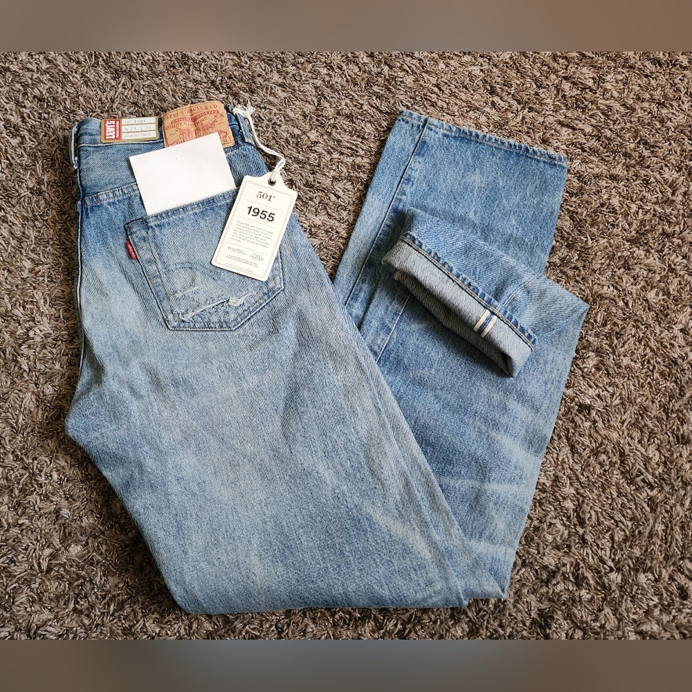 Levi's 1955 Distressed 501 Big E Vintage Deadstock Jeans Men's 29x34